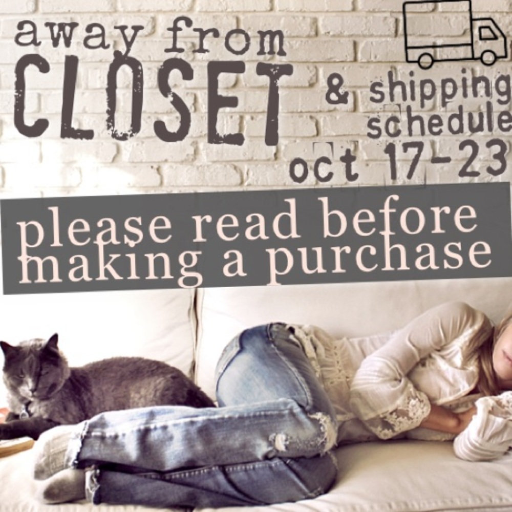 shipping schedule // FYI